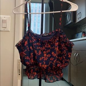 Aqua Floral Tank NWT